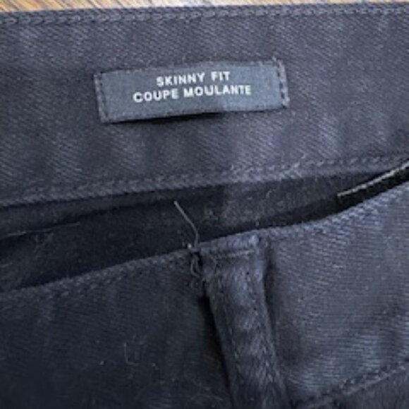 EUC  H & M Men's slim fit black denim pants sz 34 - Picture 3 of 6